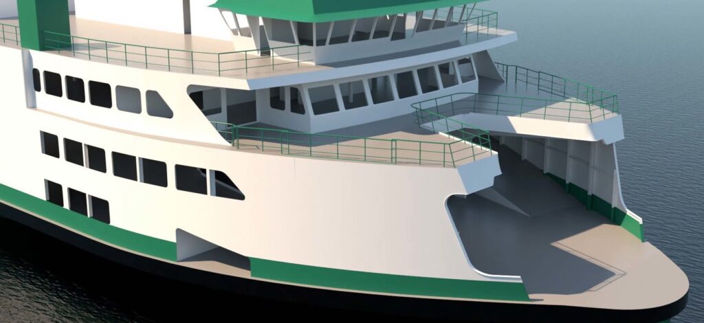 Eastern cuts steel on first of three hybrid ferries for WSF