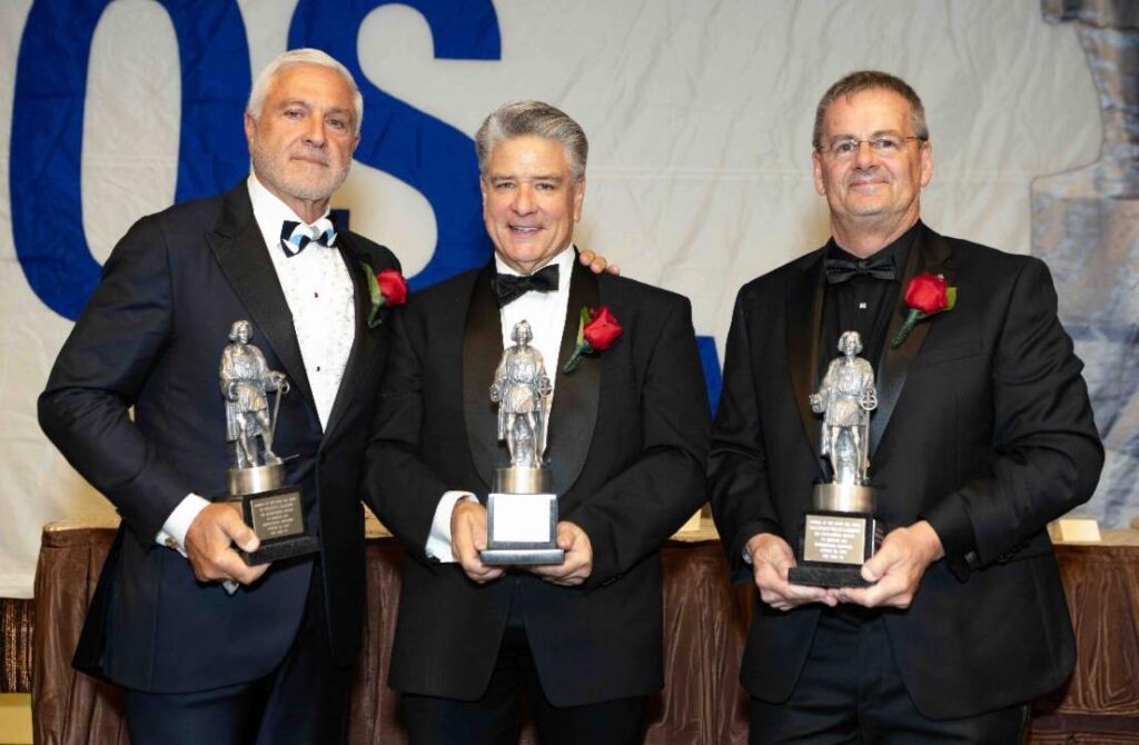 Barrere, Hanley, Marino receive Admiral of the Ocean Sea Awards