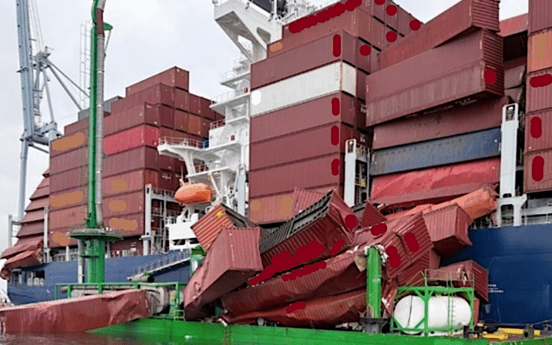 Safety alert: Container operations with vessels alongside