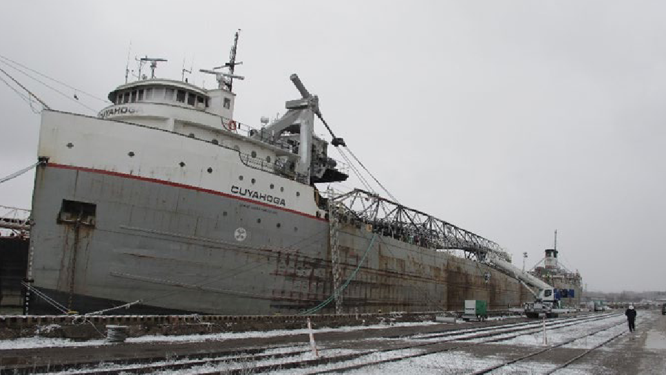 NTSB cites uncovered strainers in pier sinking of bulker Cuyahoga