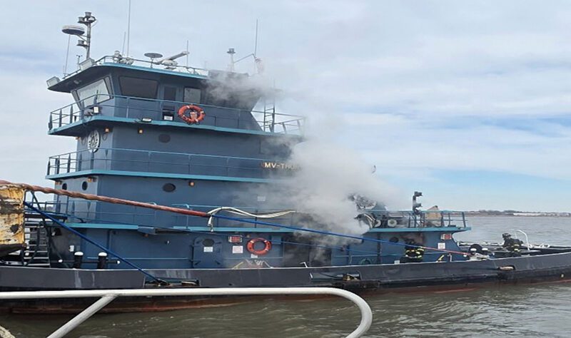 After a fire broke out in the engine room of the 71-foot towing vessel Thor in February 2025, the Wilmington (Del.) Fire Department and Delaware State Police responded.