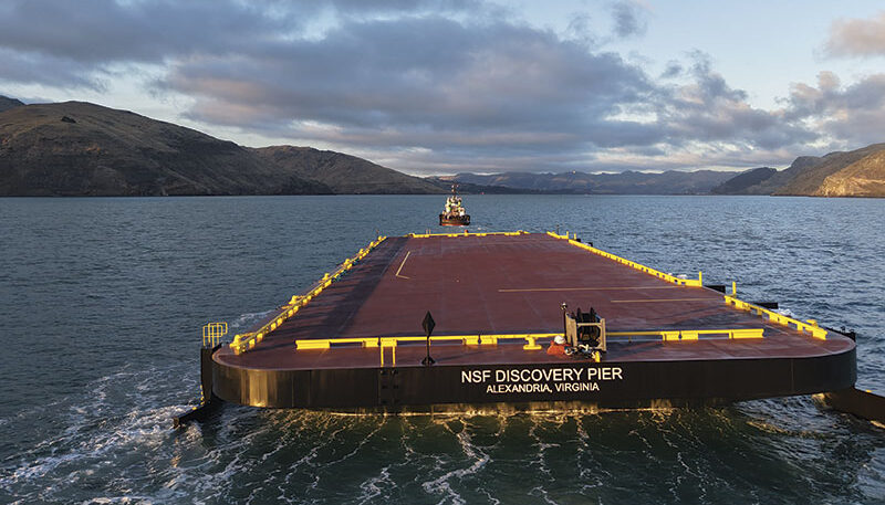 Tow to the bottom of the world:  Delivering a pier to Antarctica