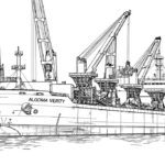 A rendering of the 623-foot-long, single-screw dry bulk carrier Algoma Verity.