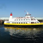 Machigonne II departs Peaks Island in mid-February.