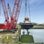 Pacific Pride is launched at an Eastern Shipbuilding yard in Florida.