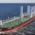 New Aden, a 300,000-dwt very large crude carrier built by Dalian Shipbuilding Industry Co., was delivered in 2025 with four automated rigid sails designed to reduce fuel consumption and emissions. Interest from major Asian shipbuilders has been viewed by wind-assist advocates as an important step toward broader adoption of the technology across the commercial fleet.