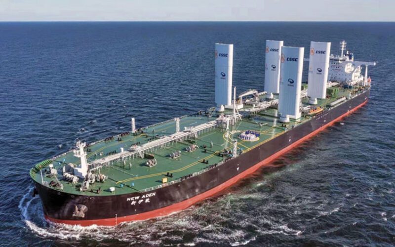 Wind-assist propulsion gains shipbuilding heavyweight