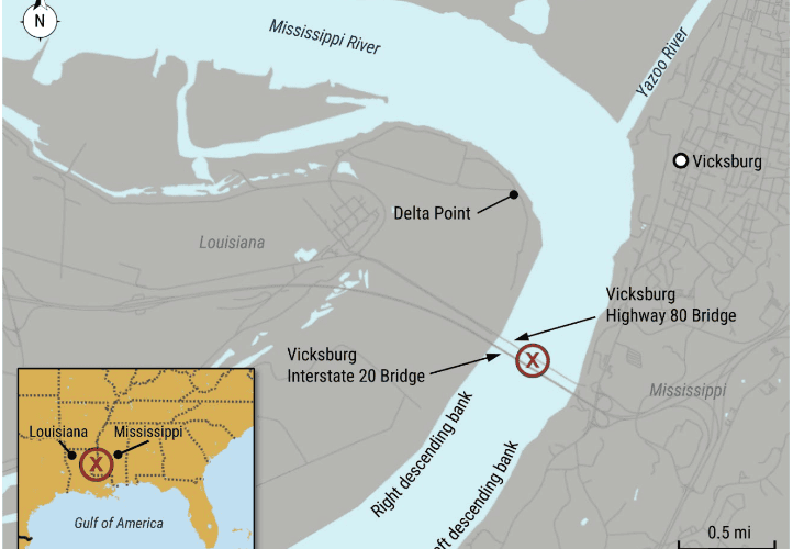 Usual suspects: High water, fast current in Vicksburg bridge strike