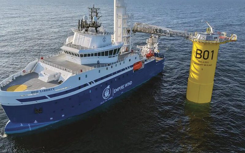 The 262-foot ECO Liberty was one of the highly specialized U.S.-built vessels produced by the offshore wind boom. The plug-in hybrid SOV was built by Edison Chouest Offshore to support Equinor’s Empire Wind project.