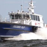 Gladding-Hearn Shipbuilding built the 73-foot Calcasieu Pilot for the Lake Charles Pilots. The all-aluminum vessel is powered by twin 1,300-hp Cummins Tier 4 diesel engines and supports pilot transfers up to 30 miles offshore.