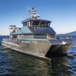 Osprey is a new hydrofoil-assisted research catamaran built by All American Marine for the University of North Carolina Wilmington.